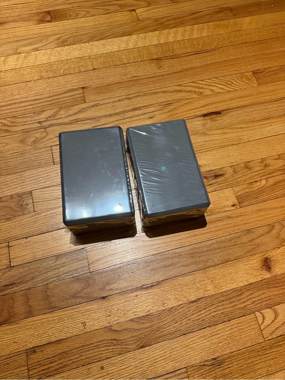 NWOT Yoga Block Set Two Gray Rectangular active sport athletic sealed without ta